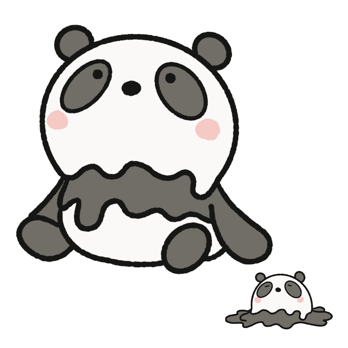 とろけるパンダ