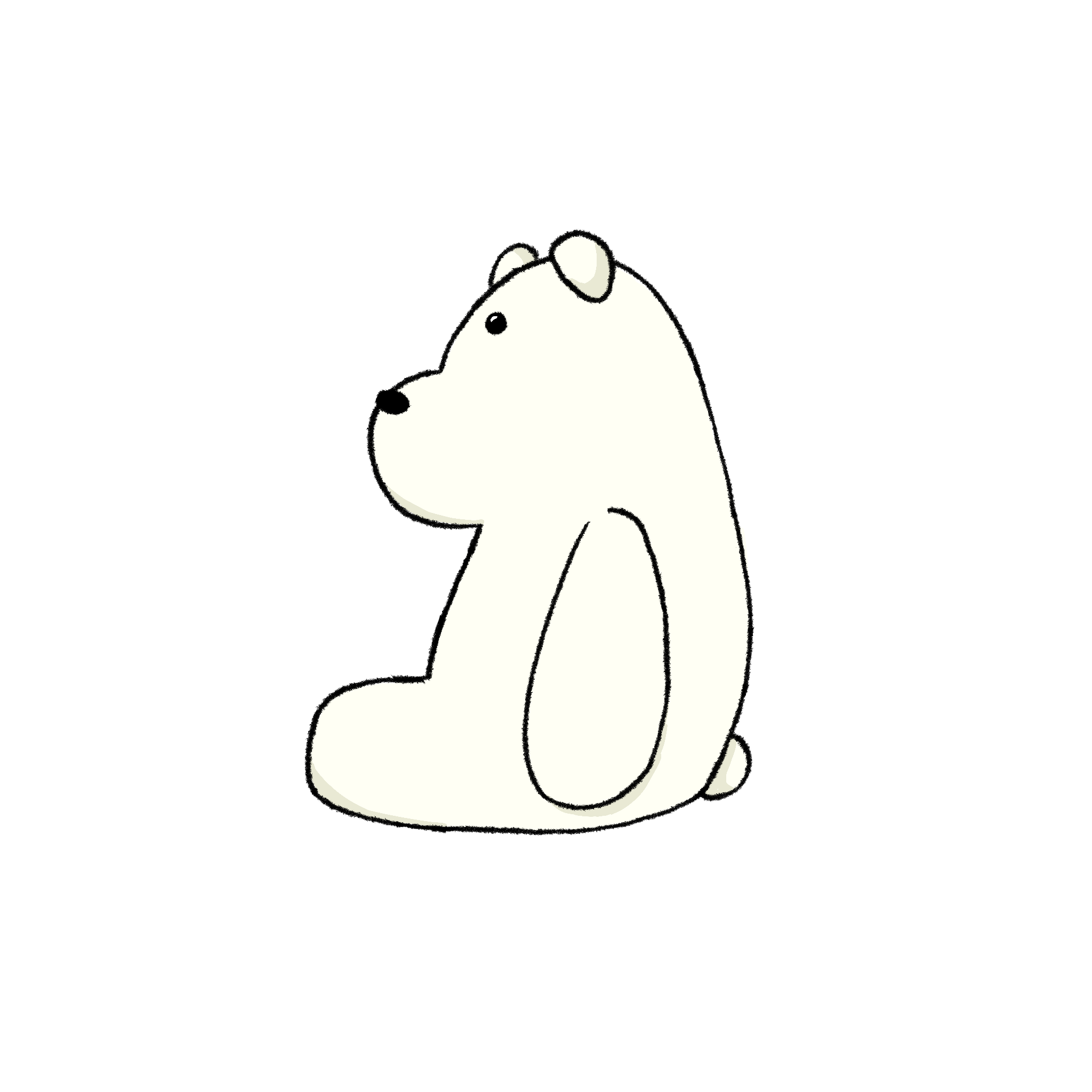 おすわり しろくまくん