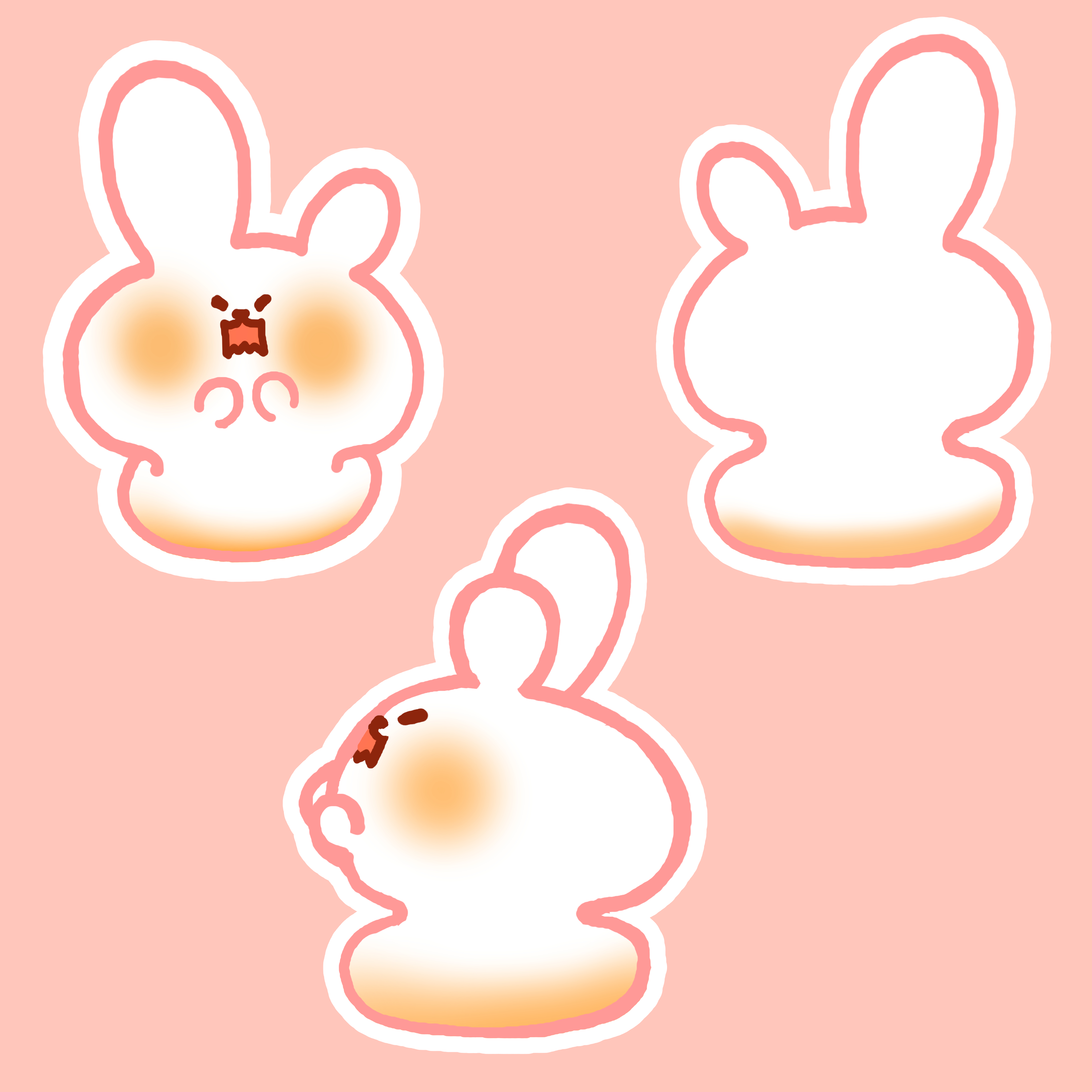 やきもち-うさぎ