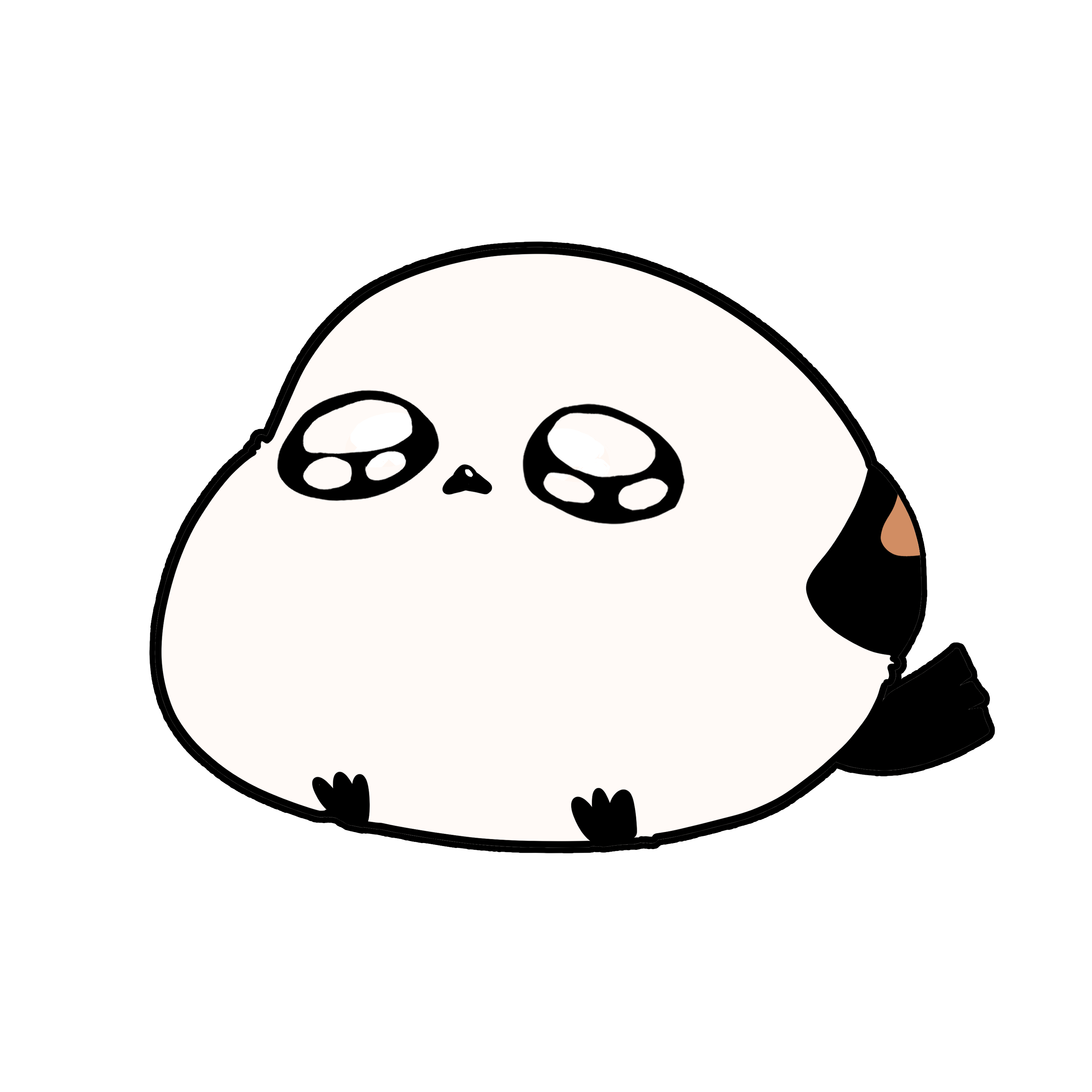 ぴえんなシマエナガ