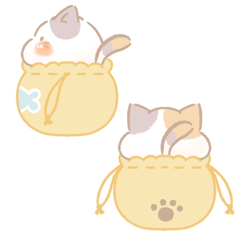巾着にゃんこ
