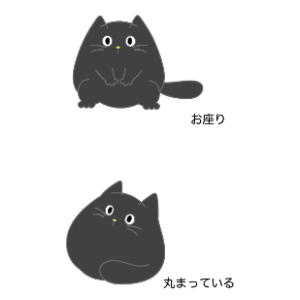 ちびにゃんこ「くろちゃん♡」