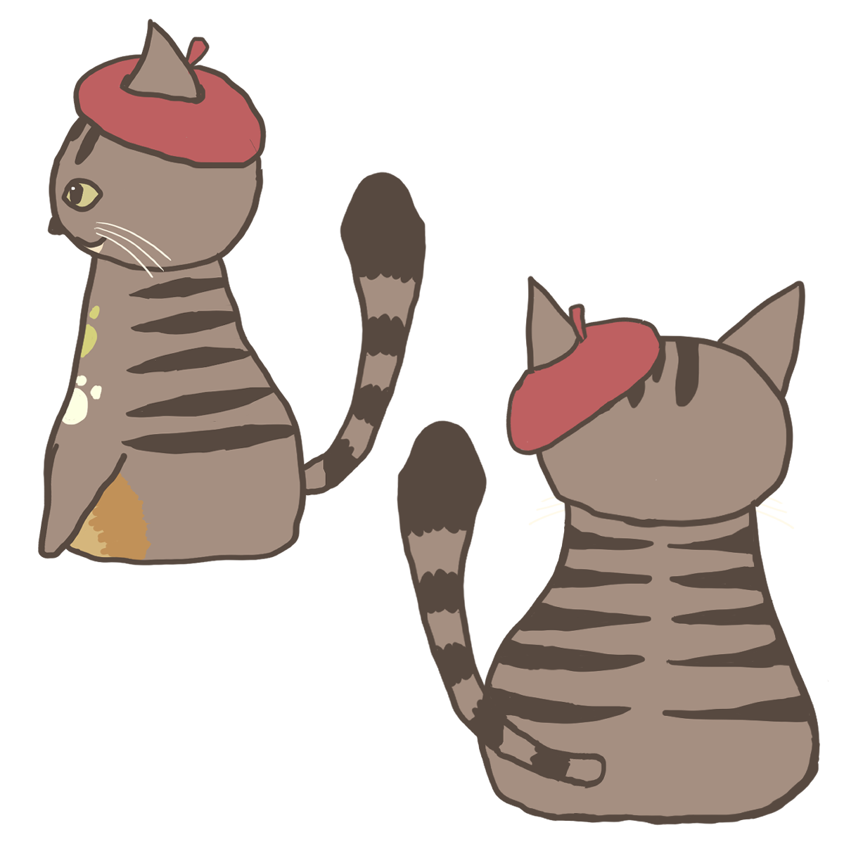 えかきねこ　きじとら