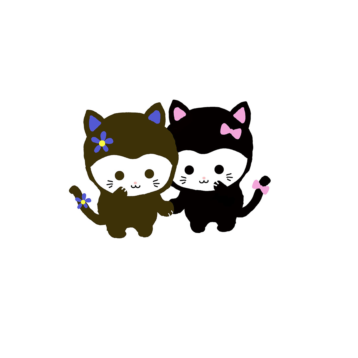 ひそひそにゃんこ　ブルルとピピ