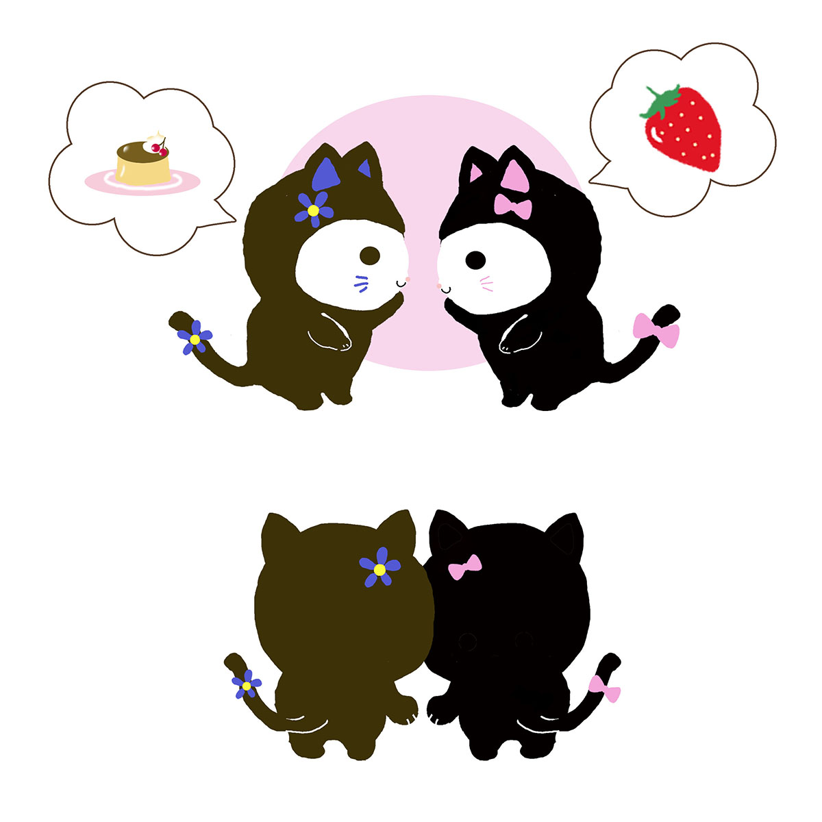 ひそひそにゃんこ　ブルルとピピ