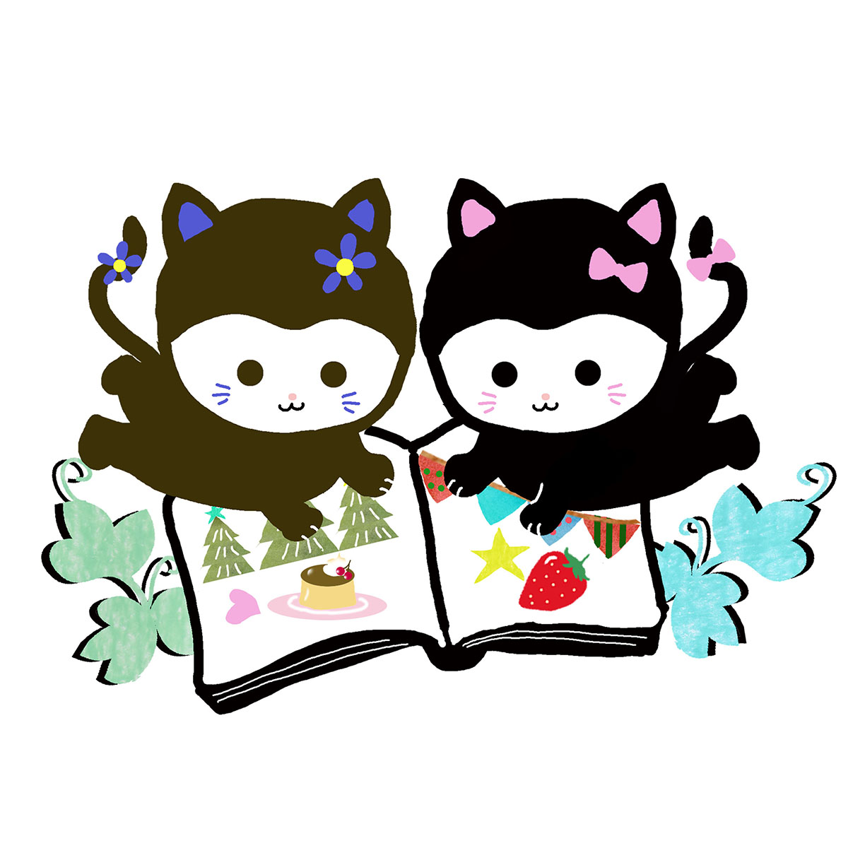 ひそひそにゃんこ　ブルルとピピ