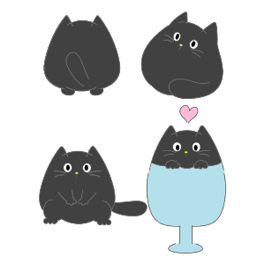 ちびにゃんこ「くろちゃん♡」