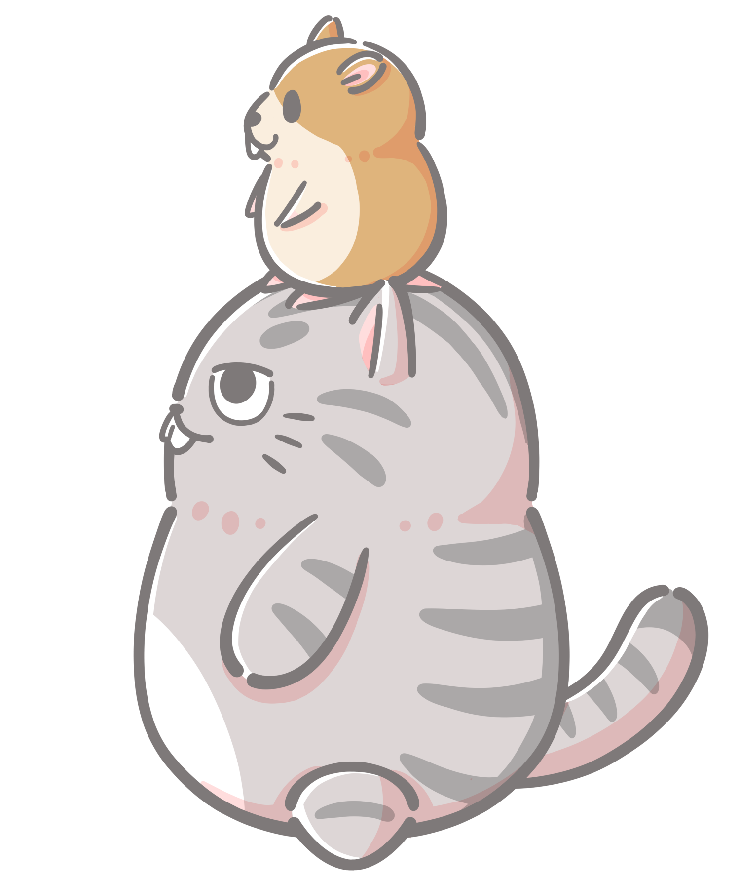 でっぱにゃんとはむ