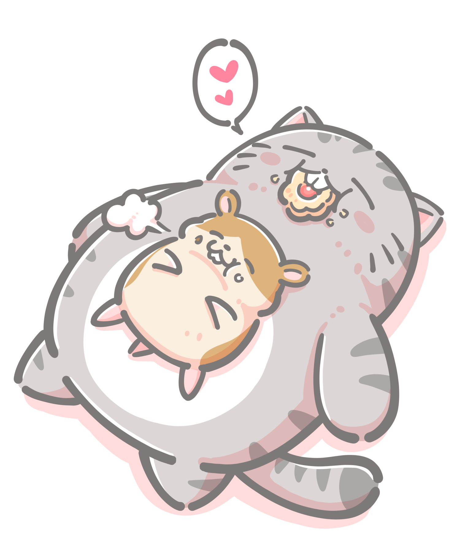 でっぱにゃんとはむ