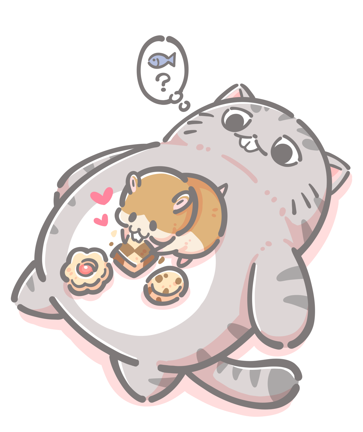 でっぱにゃんとはむ