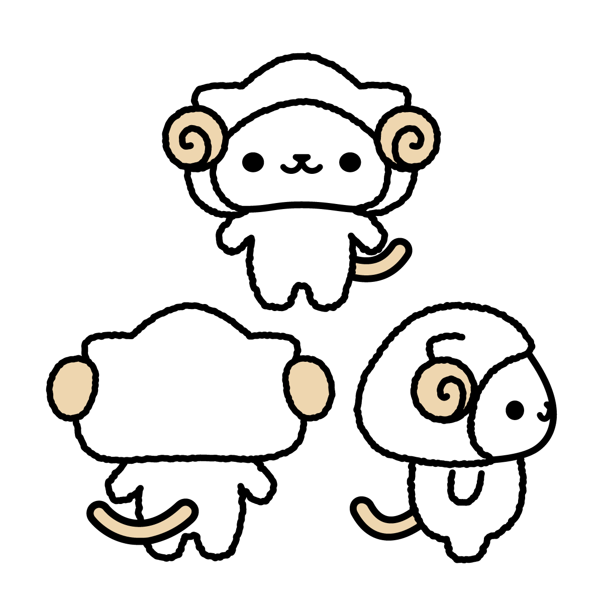 羊の着ぐるみを着たもちにゃ