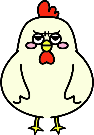 ねむい…ニワトリさん