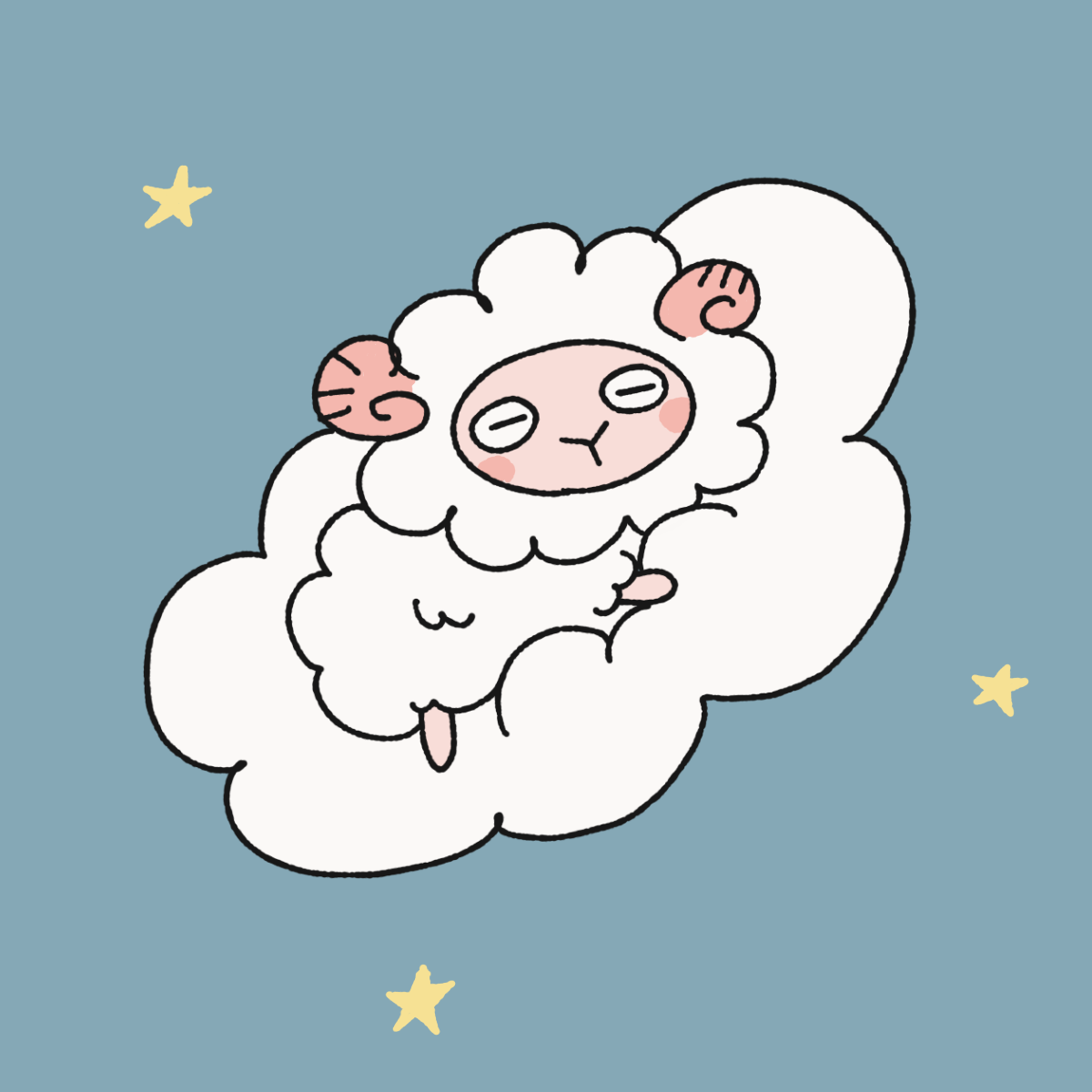 おねむい　雲ひつじ