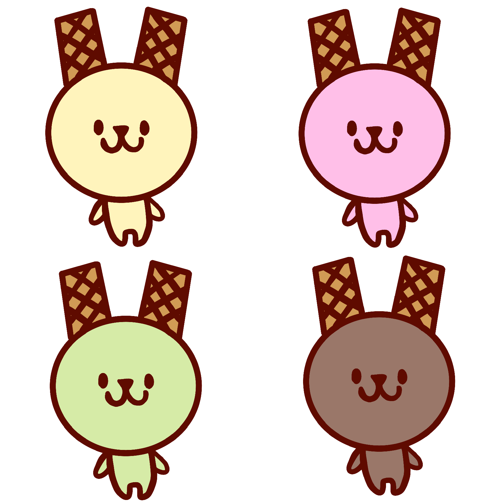 アイスクリームウエハースみみ
