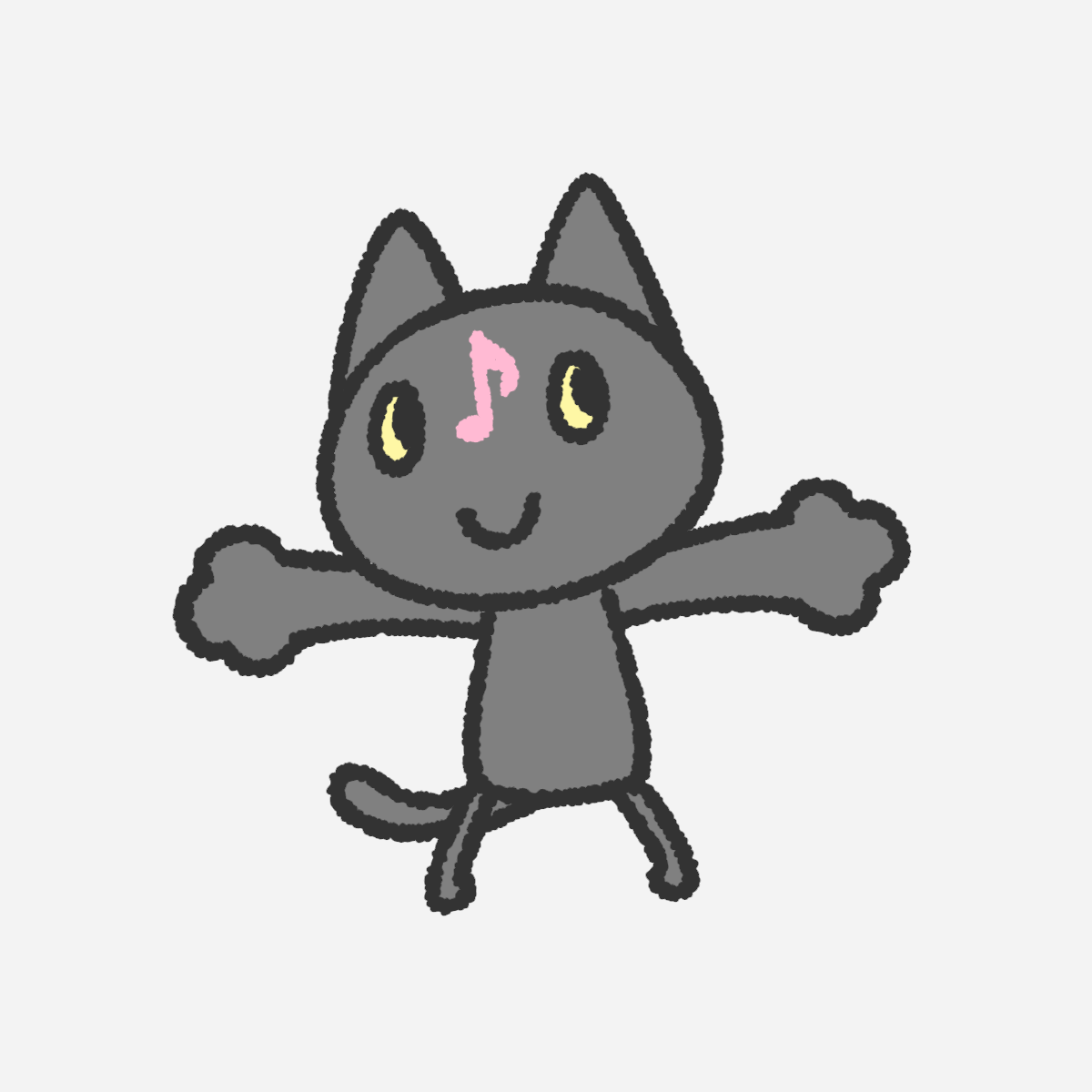 おんぷのくろねこ キダ