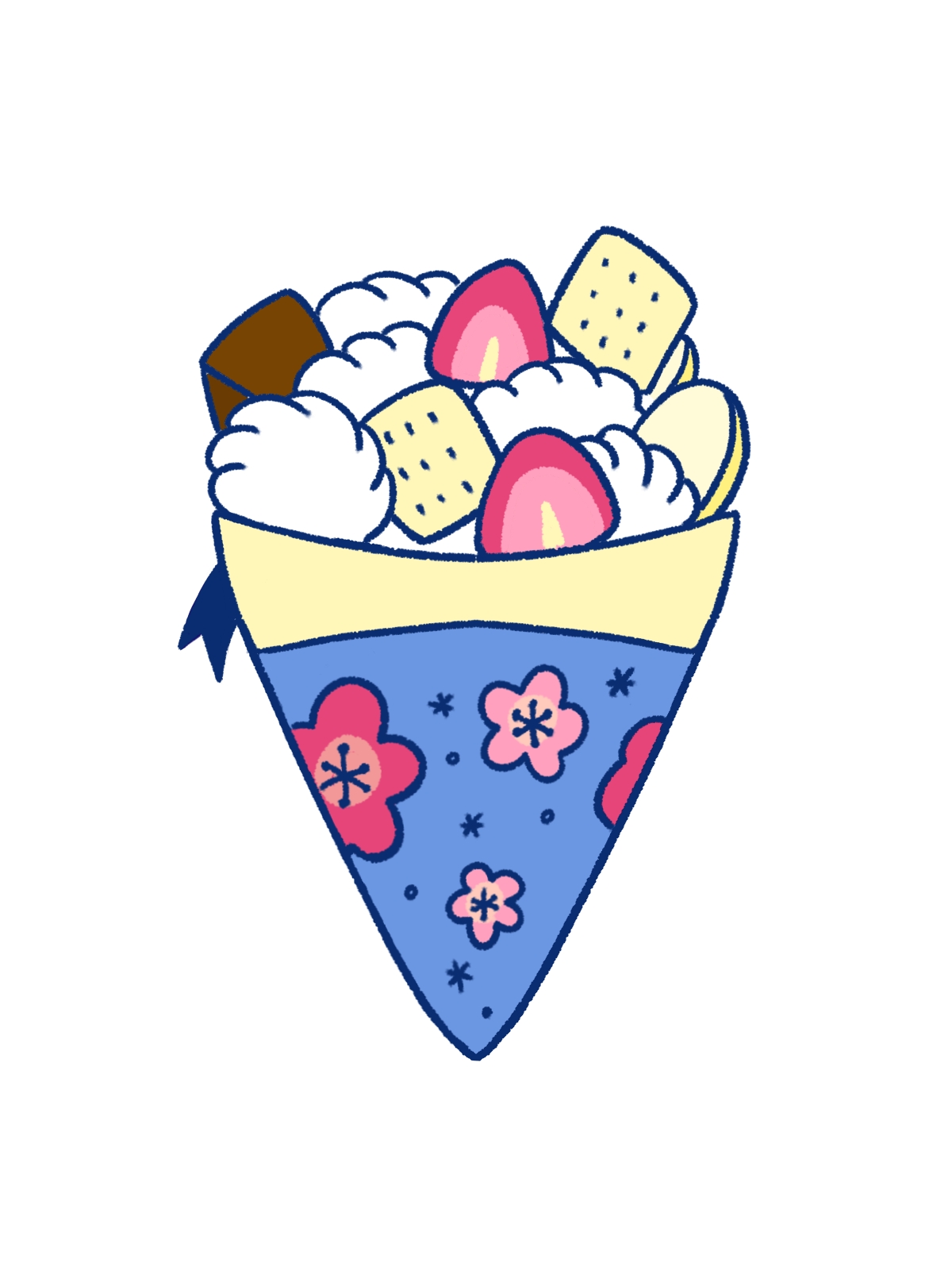 クレープ大好きゆるハムちゃん