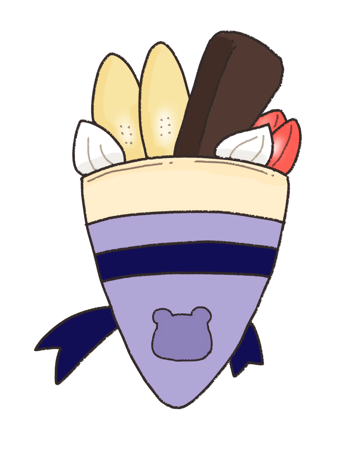 ホイップ&チョコ