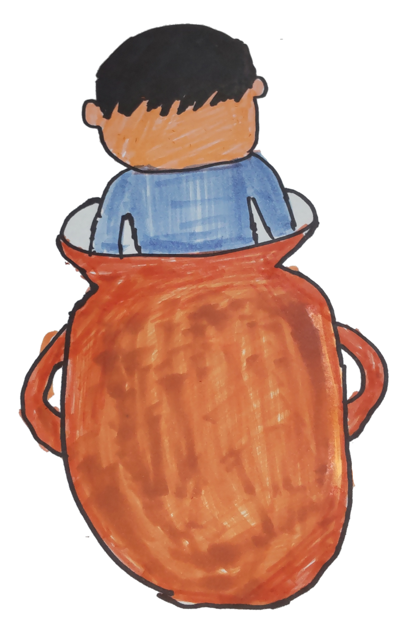 ツボに入ったくん