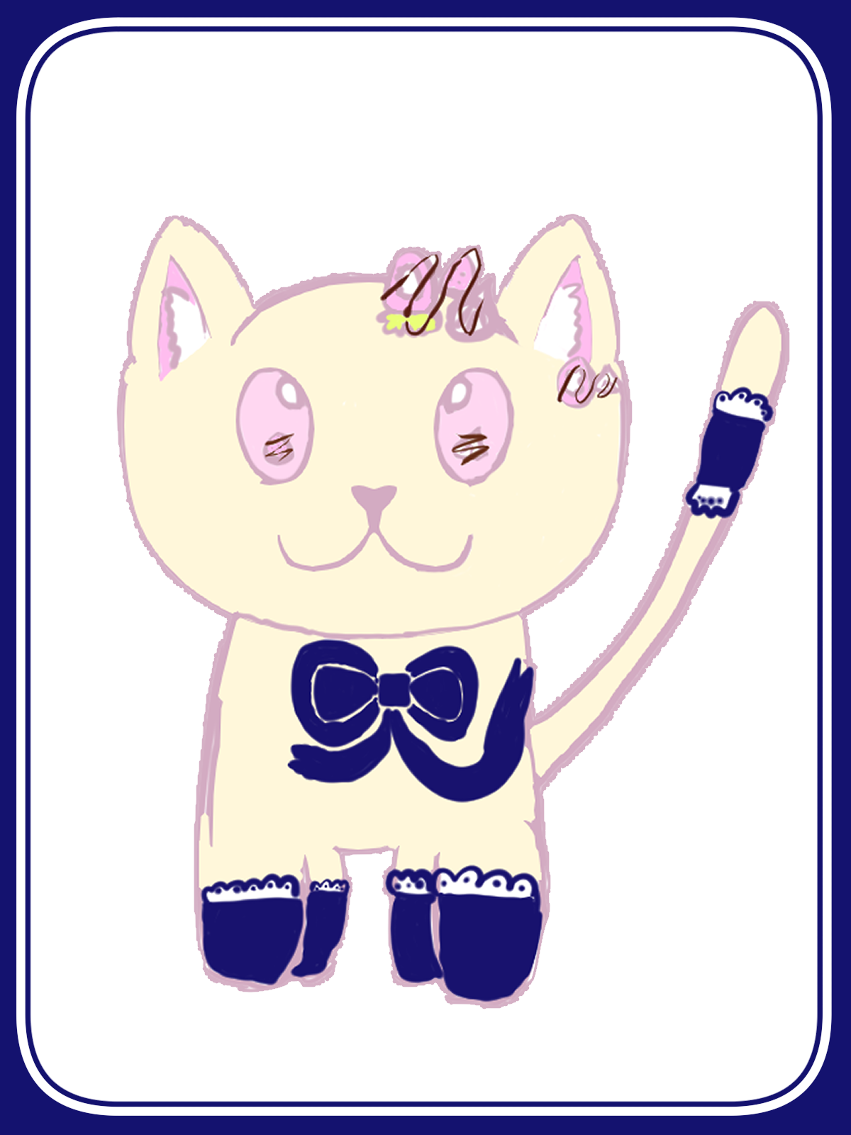 いちごクレープねこ