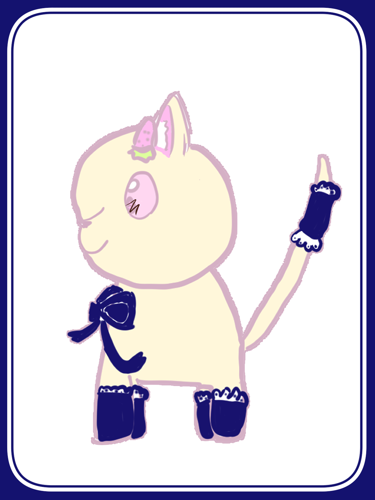 いちごクレープねこ