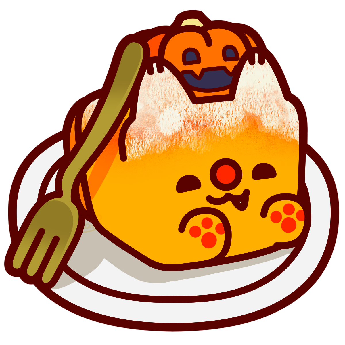 パンプキンケーキ犬