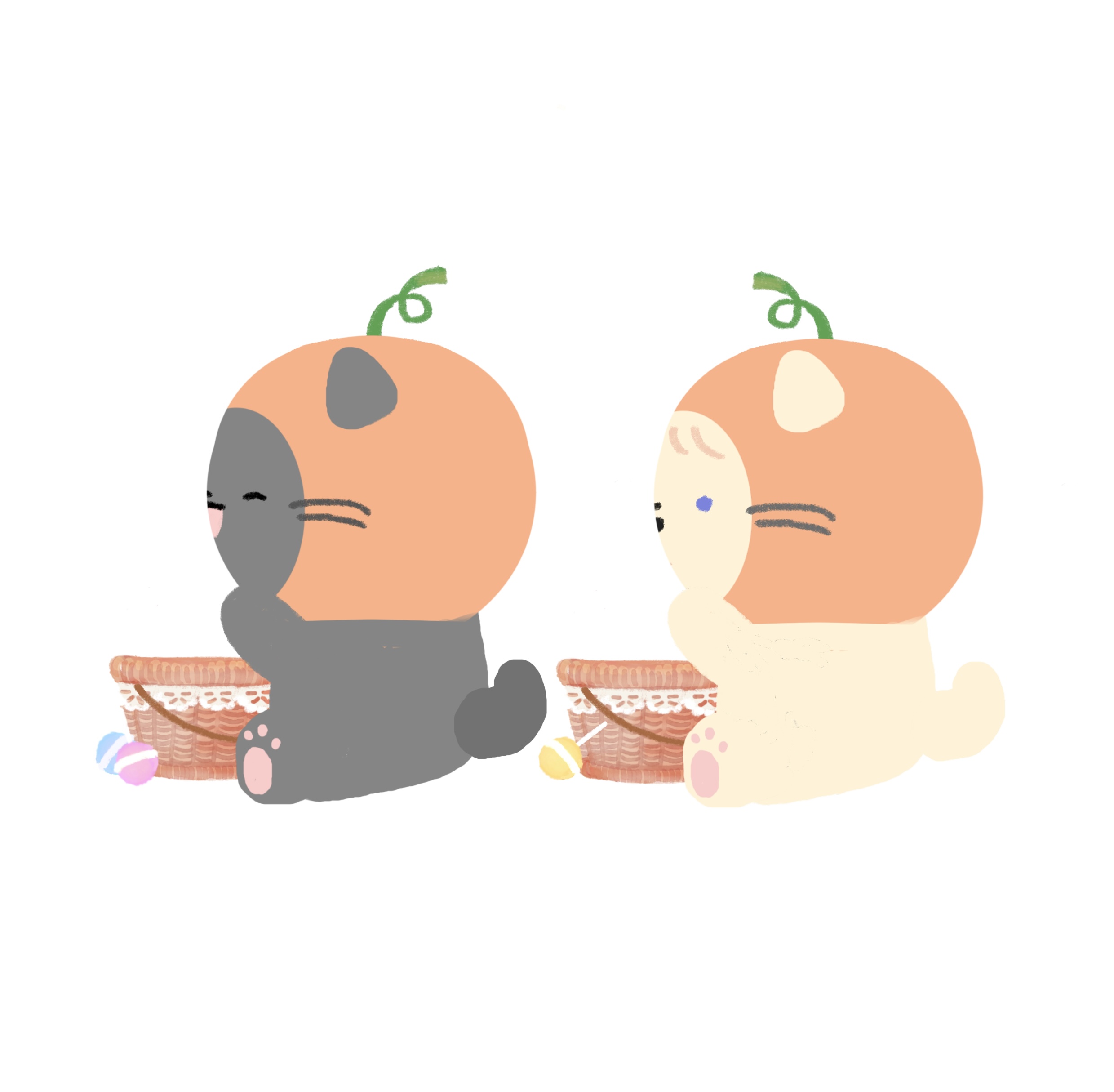 おねだりねこのヨルとユキ
