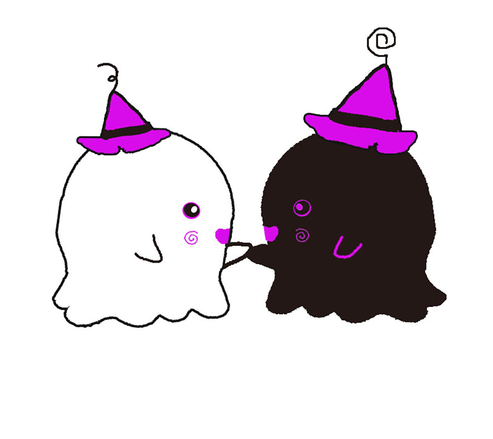 ふたごのおばけちゃん！くろんとしろん