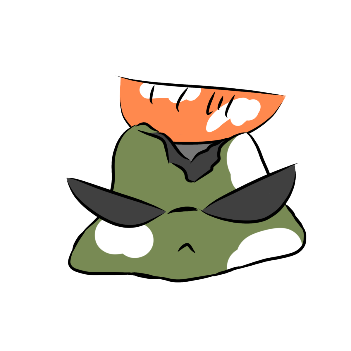 悪に染まったモチモチ大福くん
