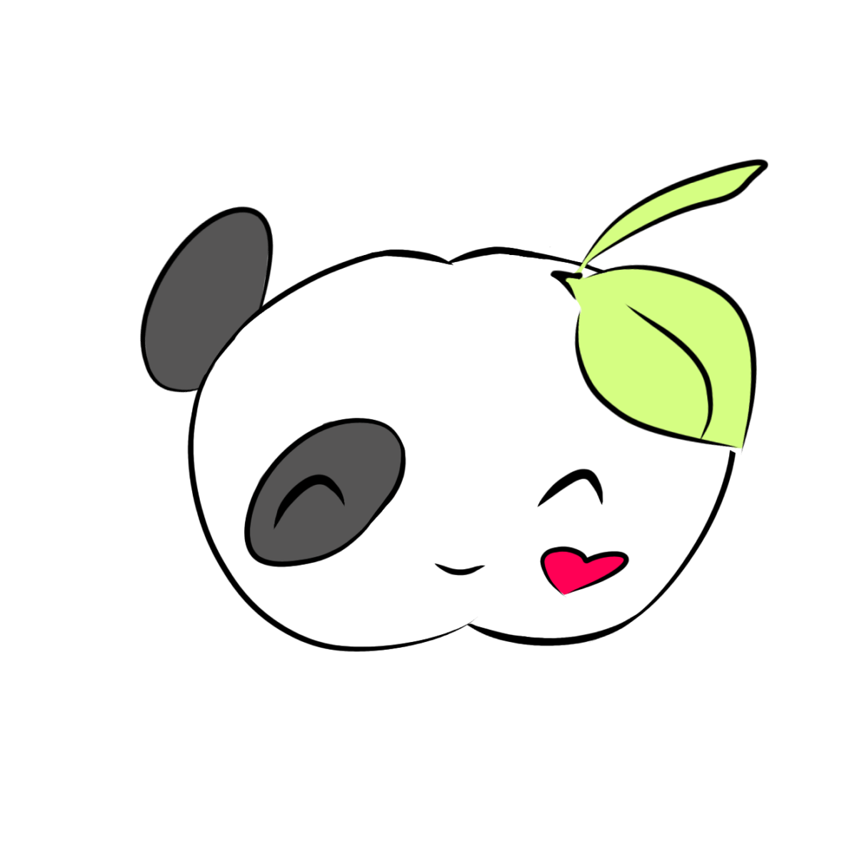 かわいいリンゴパンダちゃん