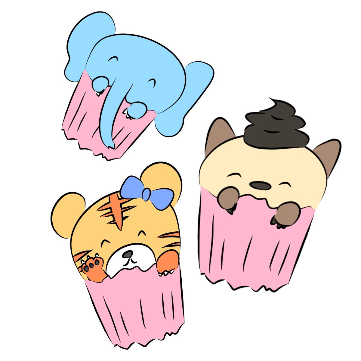 カップケーキアニマル