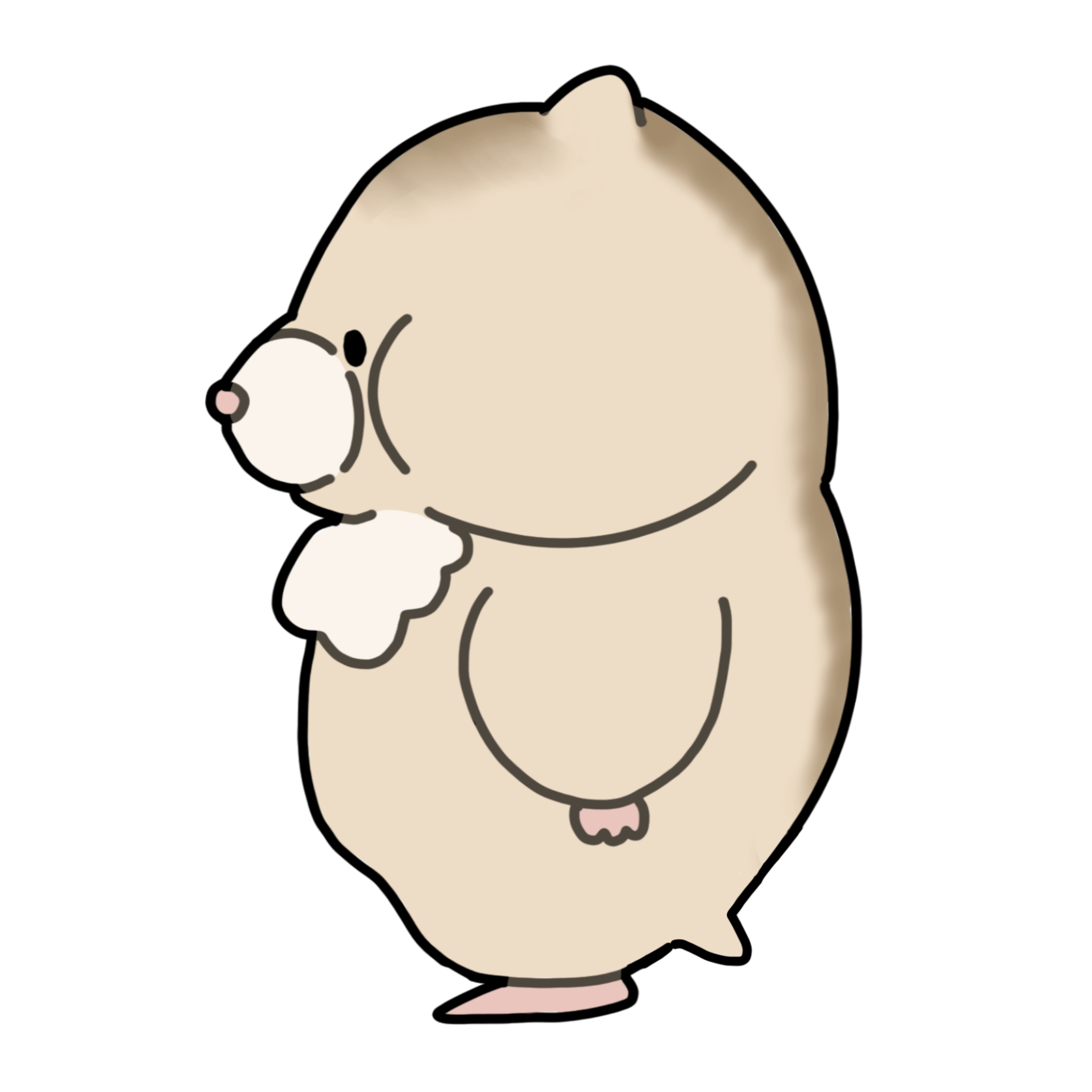 ふわもちハムスターのおふとんさん