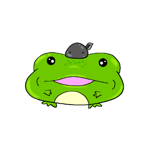 おもちのカエルのたろけろ