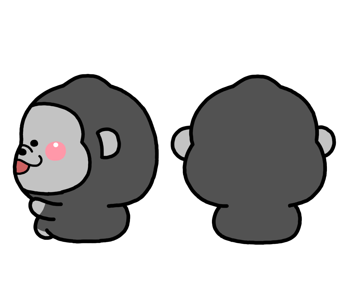 ちょっこりゴリラのゴリくん