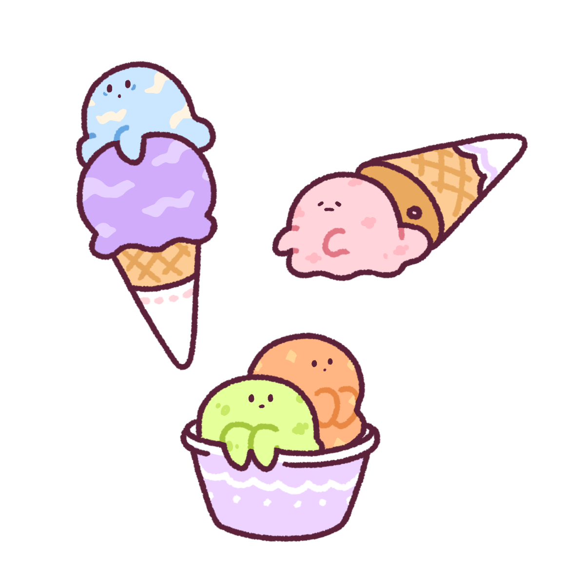 あいすのおばけ