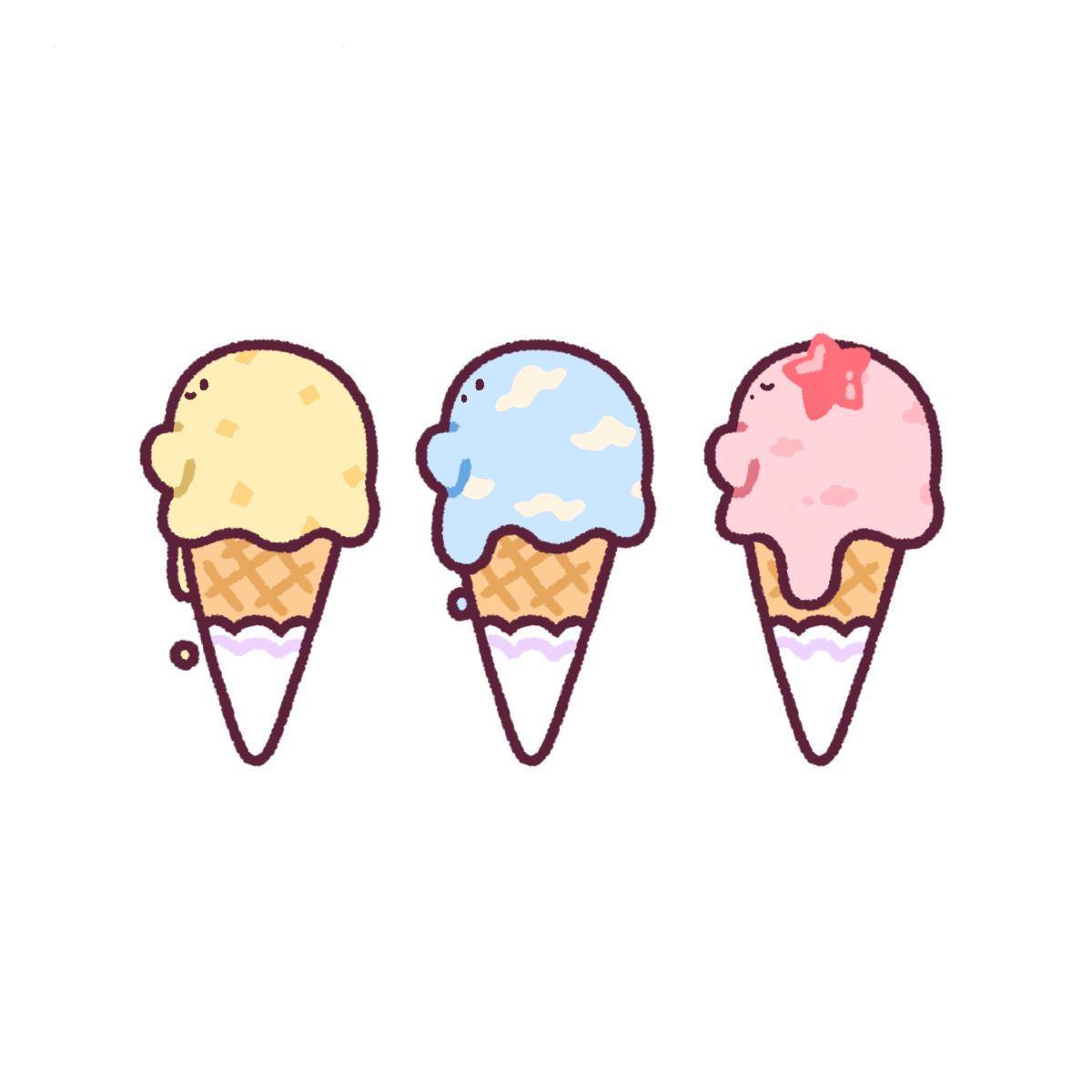 あいすのおばけ