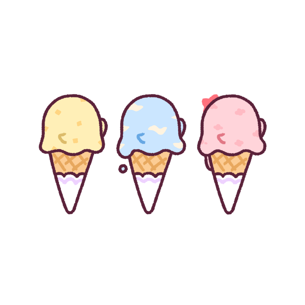 あいすのおばけ