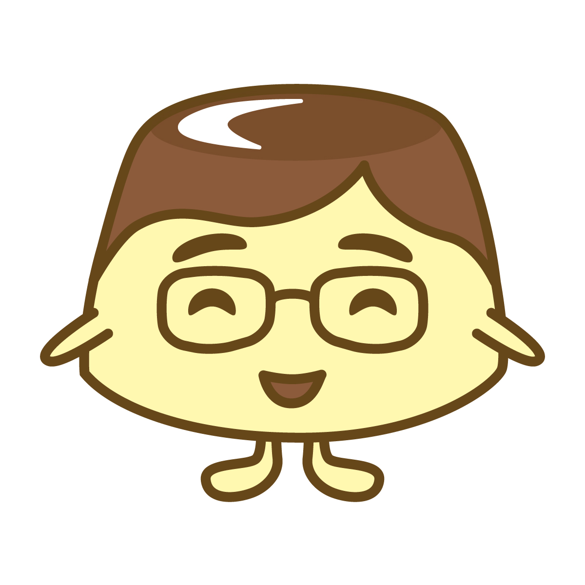 横分けプリン
