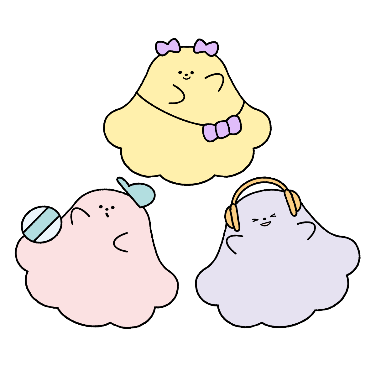 ふわふわおばけ〜ず