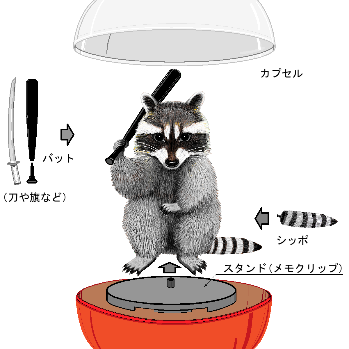 空想動物園のキアライグマ