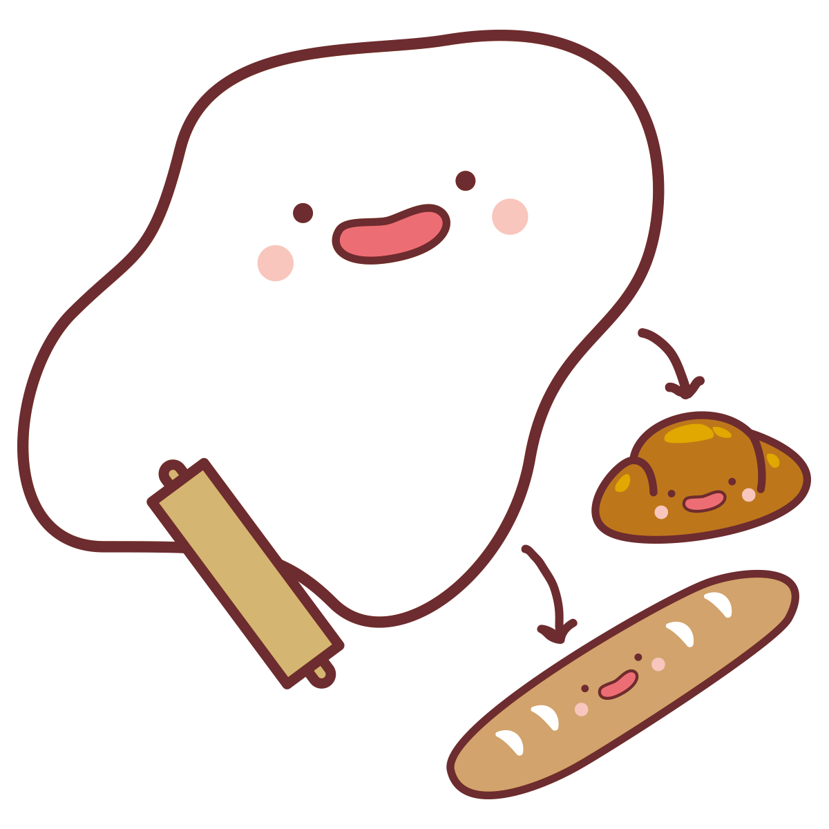 パン生地くんとイーストくん
