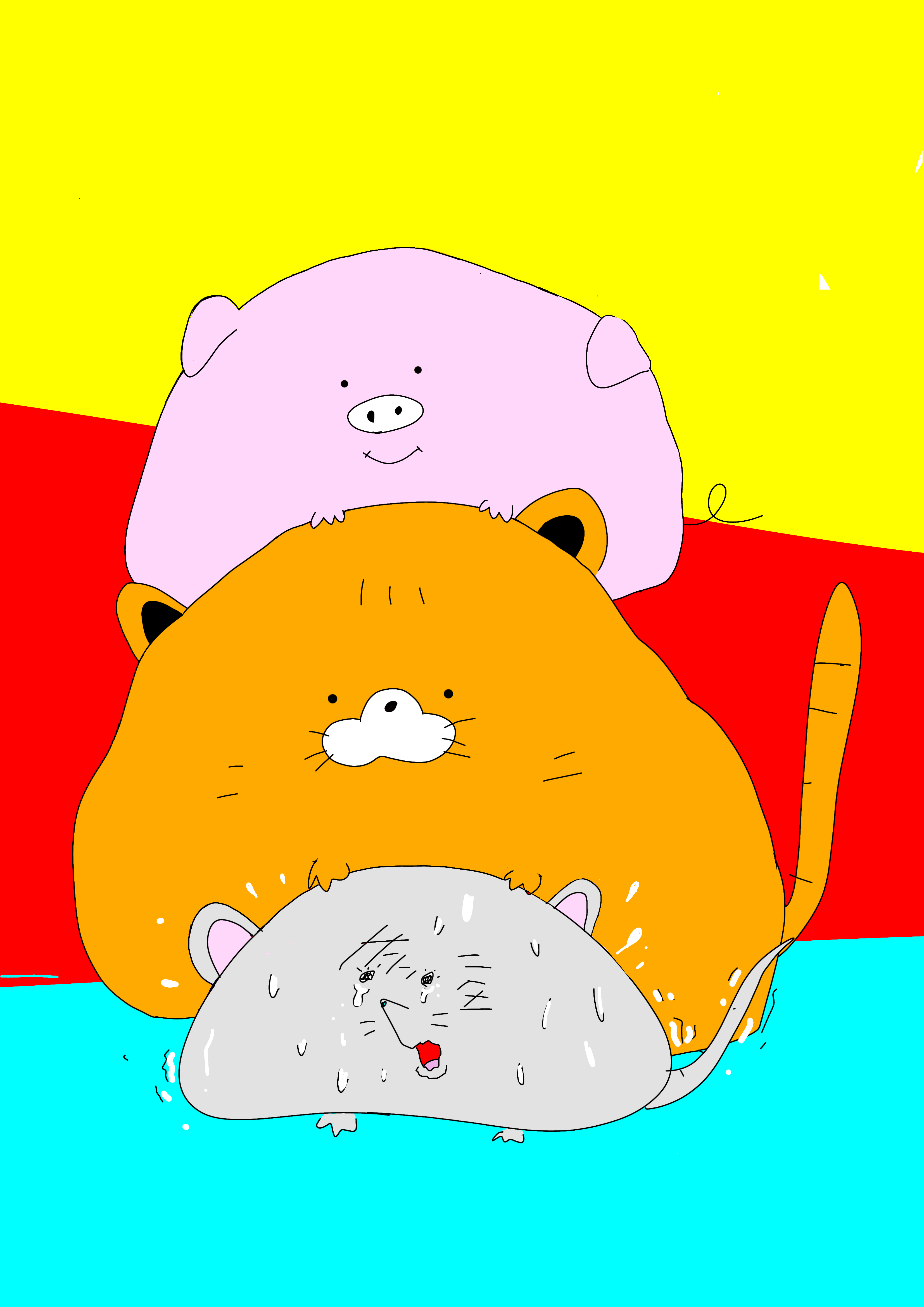 猫とネズミとブタ