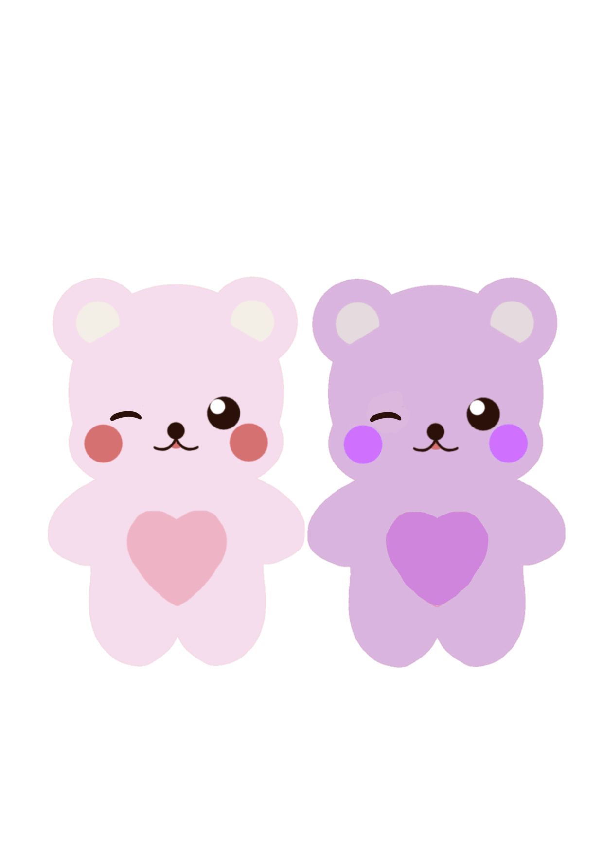 ピア（ピンク）ノア（紫）