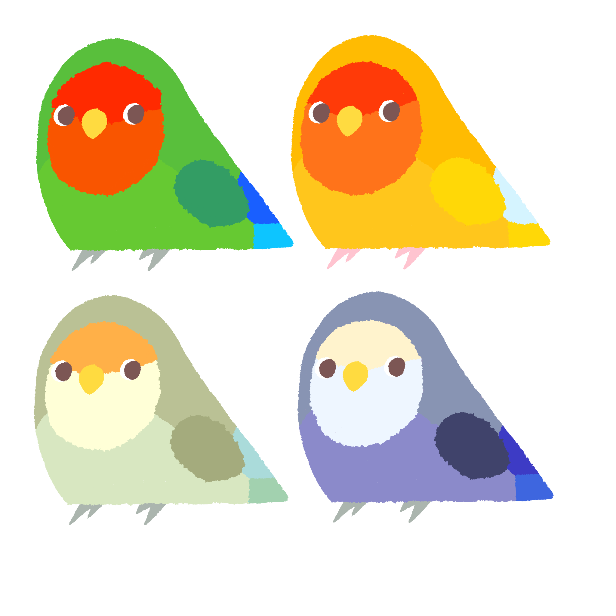 ぺたんこ！ラブバード