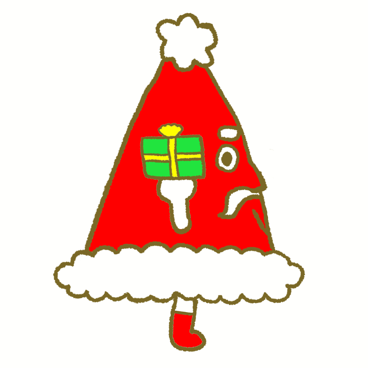 サンタハットくん