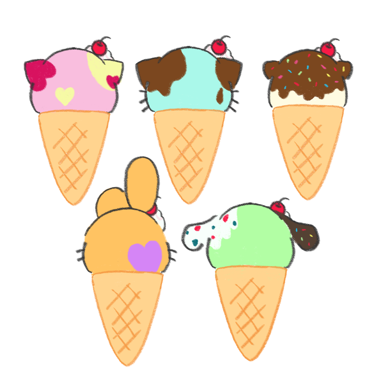 かくれんアイス(逃亡中)