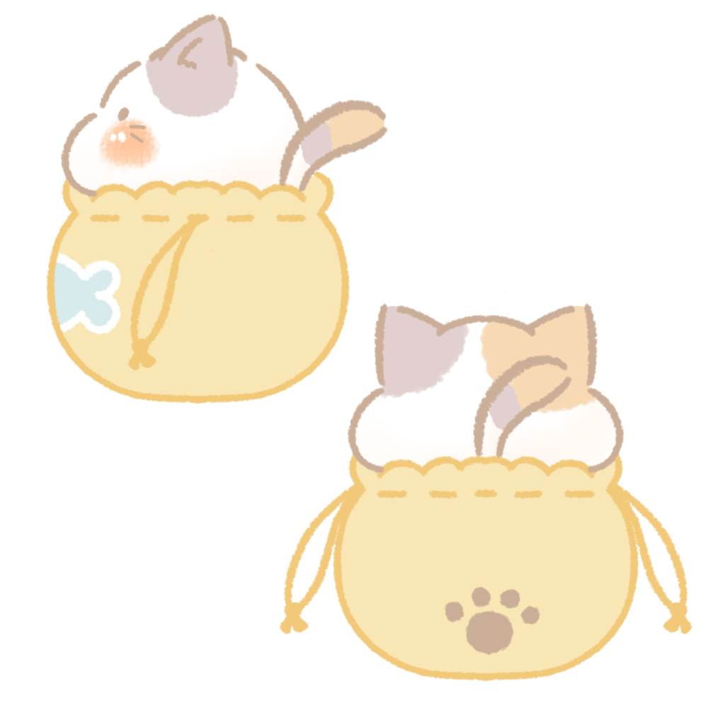 巾着にゃんこ