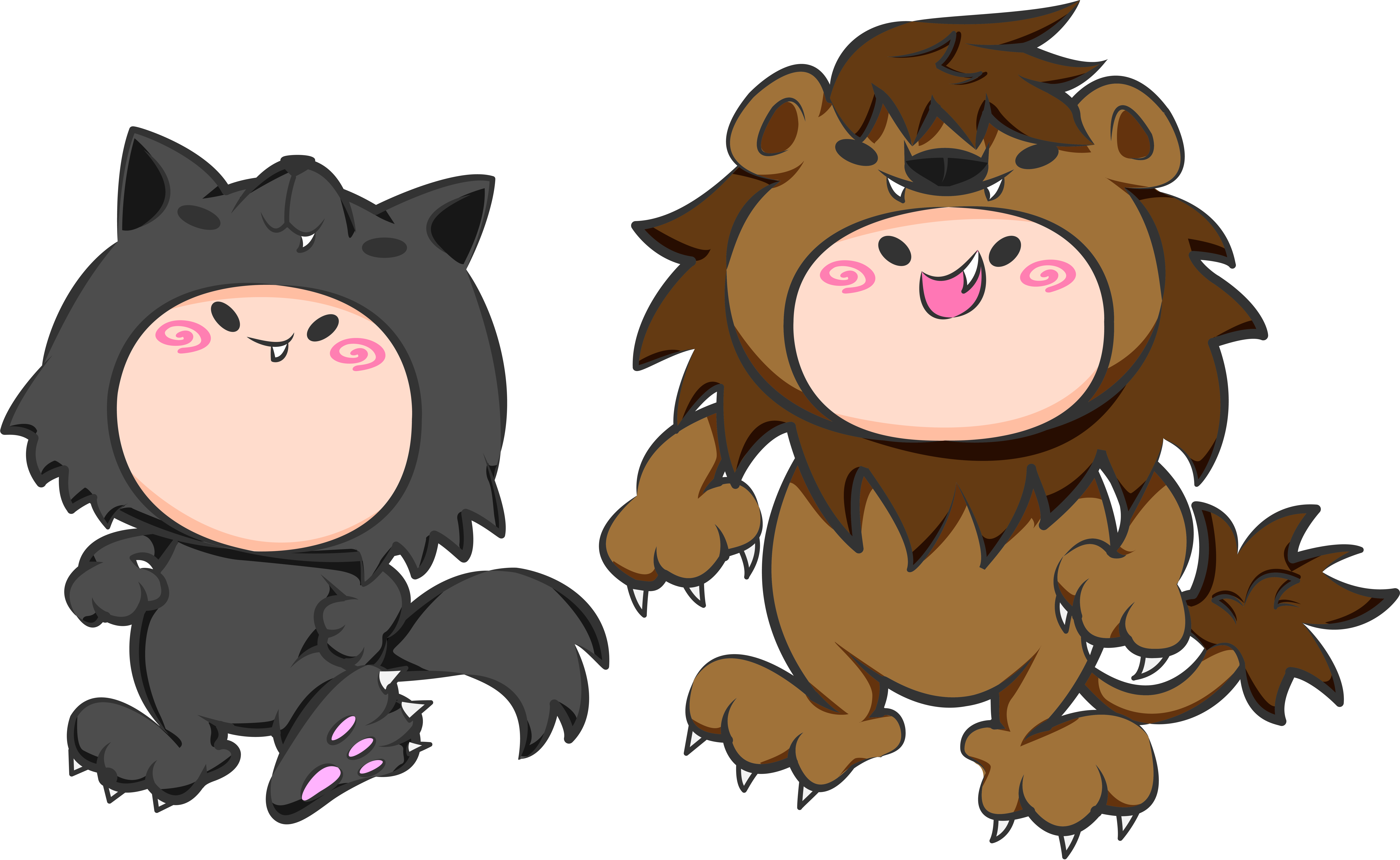 パジャマ森に住むオオカミ？のウルフ