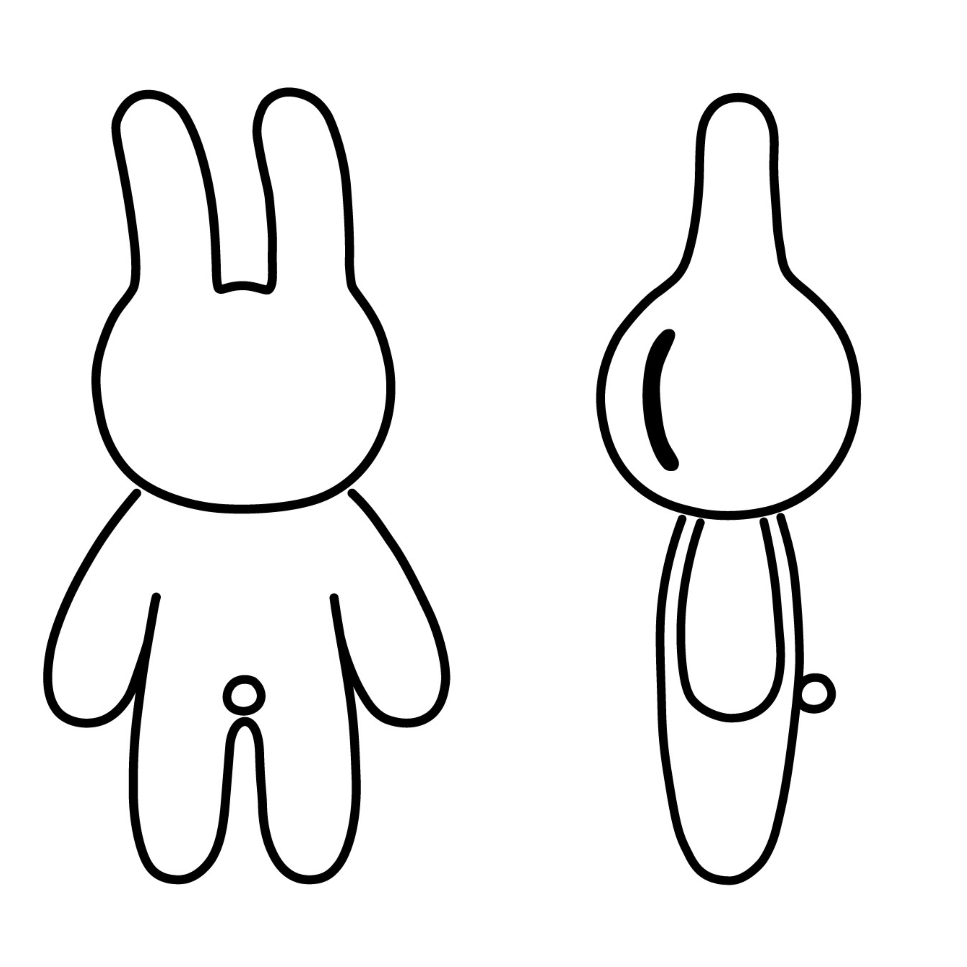 モノクロうさぎ