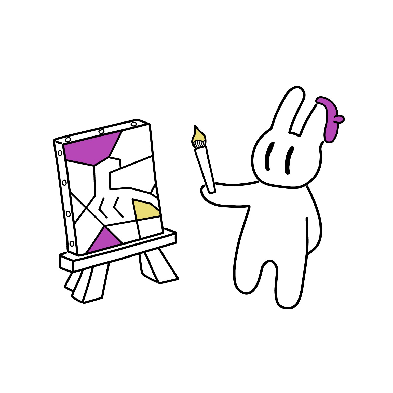 モノクロうさぎ