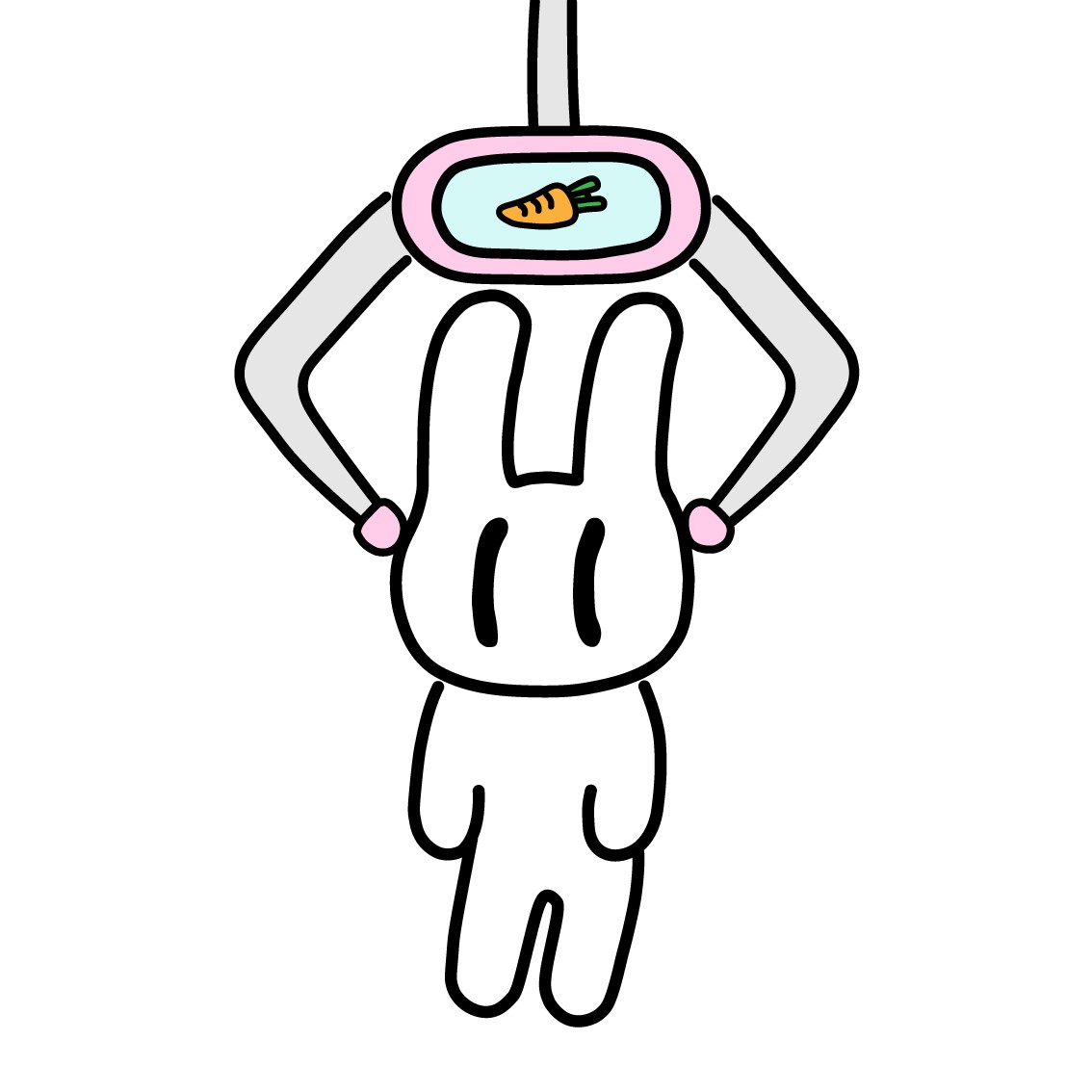 モノクロうさぎ